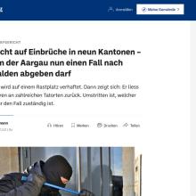 Verdacht auf Einbrüche in neun Kantonen – warum der Aargau nun einen Fall nach Nidwalden abgeben darf
