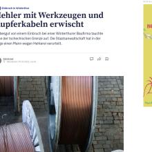 Einbruch in Winterthur: Hehler mit Werkzeugen und Kupferkabeln erwischt