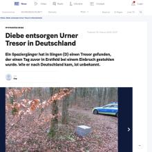 Diebe entsorgen Tresor aus Uri in Deutschland