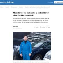 Mazedonier für Einbrüche in Nidwalden in allen Punkten verurteilt