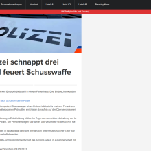 Näfels Glarus: Polizei schnappt drei Einbrecher und feuert Schusswaffe