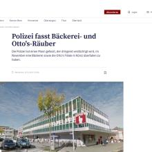 Polizei fasst Bäckerei- und Otto's-Räuber