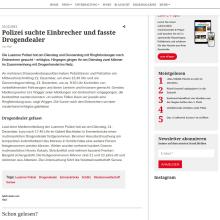 Polizei suchte Einbrecher und fasste Drogendealer 