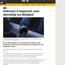 Einbrecher in Rapperswil-Jona: überwältigt von Müdigkeit