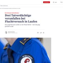 Drei Tatverdächtige verunfallen bei Fluchtversuch in Laufen
