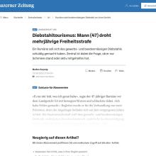 Landgericht Uri: Diebstahltourismus, Mann (47) droht mehrjährige Freiheitsstrafe