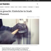 Zeugen gesucht: Einbrüche in Stadt Schaffhausen