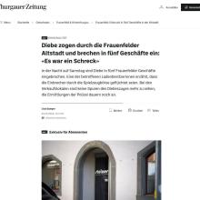 Diebe zogen durch die Frauenfelder Altstadt und brechen in fünf Geschäfte ein: «Es war ein Schreck»