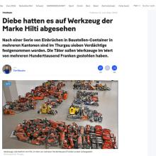Thurgau: Diebe hatten es auf Werkzeug der Marke Hilti abgesehen