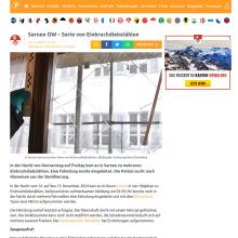 Sarnen OW – Serie von Einbruchdiebstählen