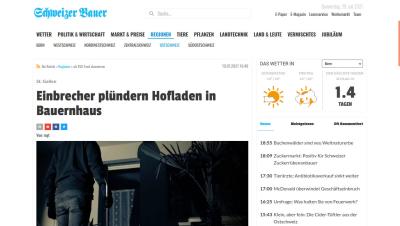 Einbrecher plündern Hofladen in Bauernhaus