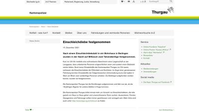 Einschleichdiebe festgenommen