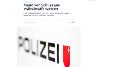 Vorfall in Lachen Schwyz: Mann von Schuss aus Polizeiwaffe verletzt