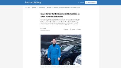 Mazedonier für Einbrüche in Nidwalden in allen Punkten verurteilt