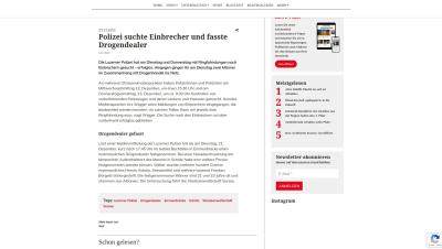 Polizei suchte Einbrecher und fasste Drogendealer 