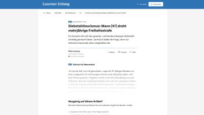 Landgericht Uri: Diebstahltourismus, Mann (47) droht mehrjährige Freiheitsstrafe