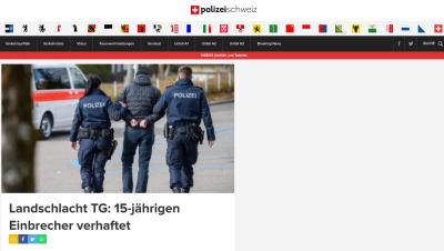 Landschlacht TG: 15-jährigen Einbrecher verhaftet