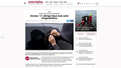 Emmen: 17-Jähriger klaut Auto unter Drogeneinfluss