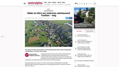 Ermensee (Kanton Luzern): Räder im Wert von mehreren zehntausend Franken – weg