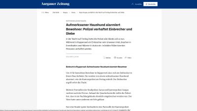 Aufmerksamer Haushund alarmiert Bewohner: Polizei verhaftet Einbrecher und Diebe